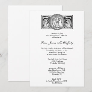 Invitation Anniversaire de l'ordre du prêtre catholique