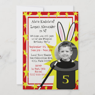 Invitation Anniversaire de Magic Me