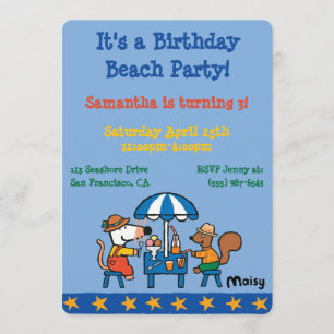 Invitation Anniversaire de Maisy et de Cyrille