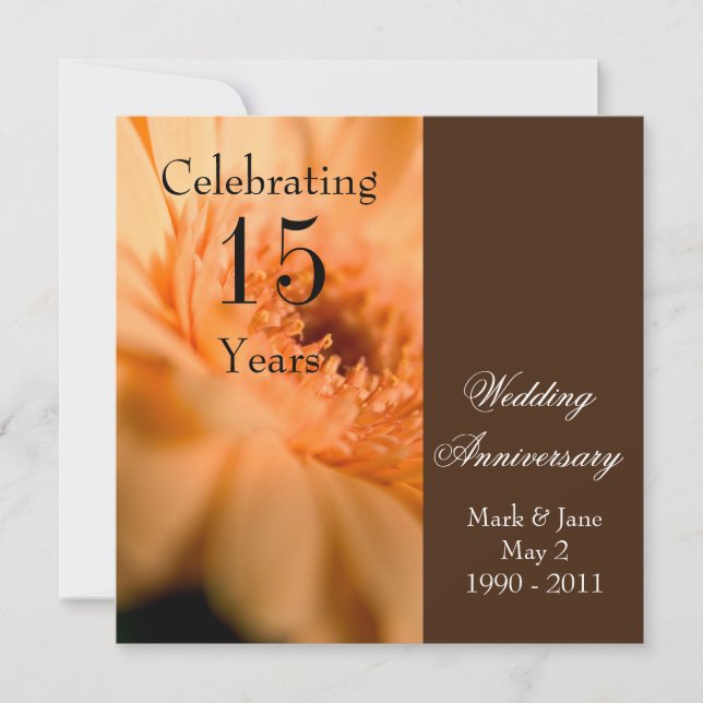Invitation Anniversaire de mariage (Devant)