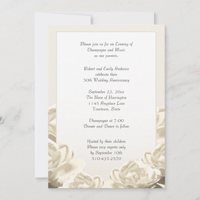 Invitation Anniversaire de mariage (Devant)
