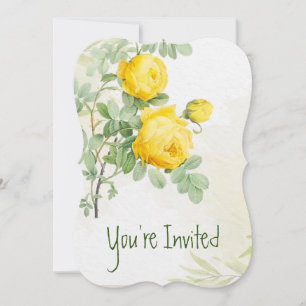 Invitation Anniversaire de mariage 50 ans Asters Jardin Fleur