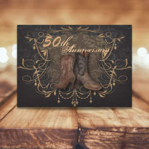 Invitation anniversaire de mariage de pays occidental
