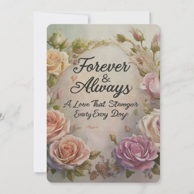 Invitation Anniversaire de mariage des parents (Devant)