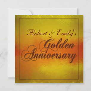 Invitation Anniversaire de mariage d'or