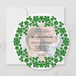 Invitation Anniversaire de mariage Émeraude