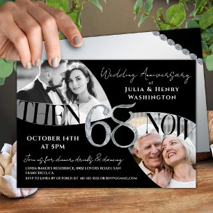 Invitation Anniversaire de mariage moderne et sophistiqué de