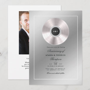 Invitation Anniversaire de Mariage Platine