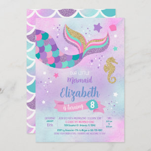 Invitation Anniversaire de Mermaid
