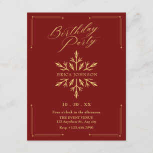 Invitation Anniversaire de Noël 