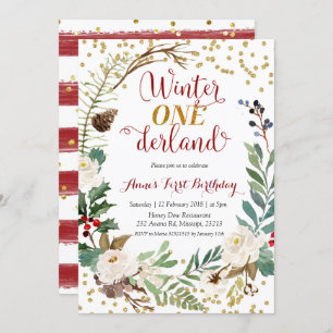Invitation Anniversaire de Noël de l'Onederland