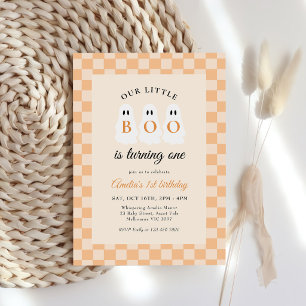 Invitation Anniversaire de notre petit fantôme Halloween pour