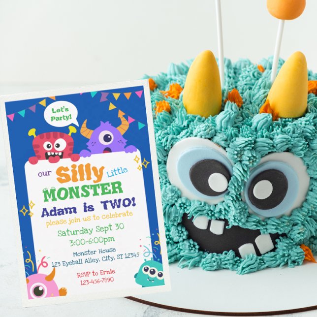 Invitation Anniversaire de notre petit monstre idiot (Créateur téléchargé)