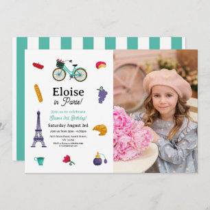 Invitation Anniversaire de Paris Filles Amusement - N'Importe