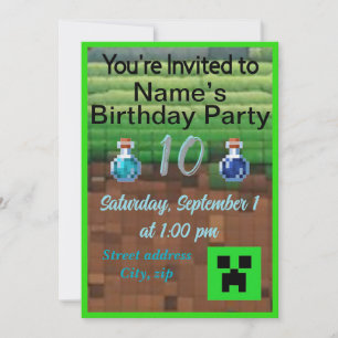 Invitation Anniversaire de Pixel
