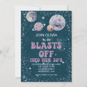 Invitation Anniversaire de planètes hors de ce monde