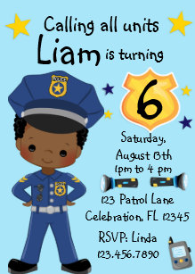 Invitations Faire Part Cartes Anniversaire Policiers Zazzle Fr Invitations Faire Part Cartes Anniversaire Policiers Zazzle Fr