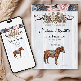 Invitation Anniversaire de Poney
