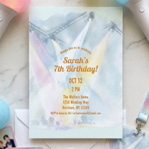 Invitation Anniversaire de préadolescent de K Pop