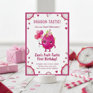 Invitation Anniversaire de premier anniversaire du fruit du d