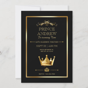 Invitation Anniversaire de Prince