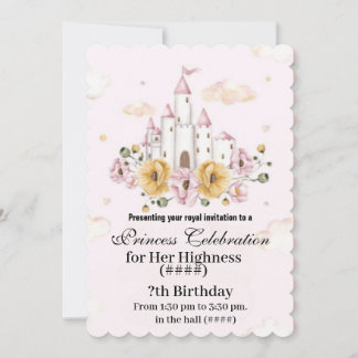 invitation anniversaire de princesse 