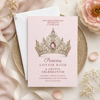 Invitation Anniversaire de Princesse de Luxe