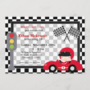 Invitation Anniversaire de Racecar