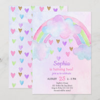 Anniversaire de Rainbow Watercolor Girl