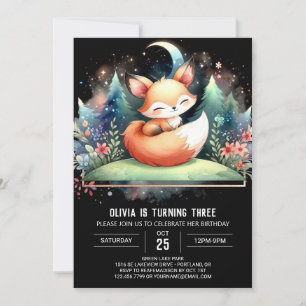 Invitation Anniversaire de Renard Enchanted