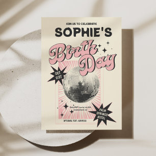 Invitation Anniversaire de Retro Disco