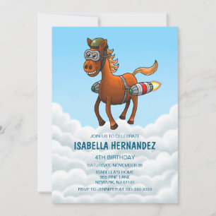 Invitation Anniversaire de Rocket Pony