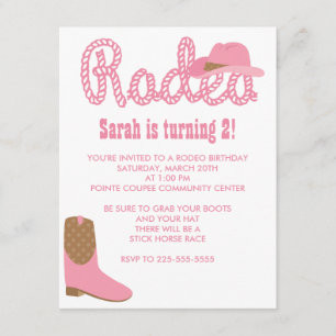 Invitation Anniversaire de Rodeo