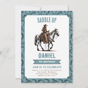 Invitation Anniversaire de Saddup Cowboy