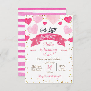 Invitation Anniversaire de Saint-Valentin Notre Petit Amoureu