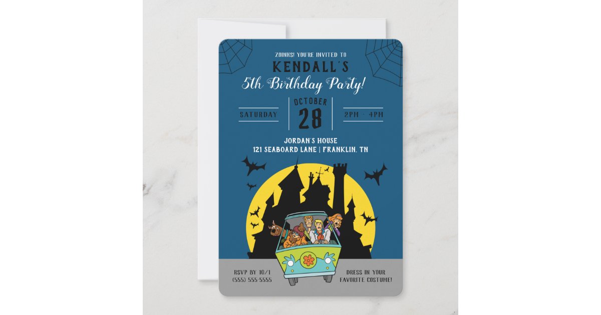 Invitation Anniversaire De Scooby Doo Zazzle Fr