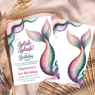 Invitation Anniversaire de Sirène Fantaisiste