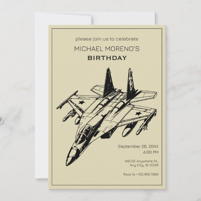Invitation Anniversaire de Sukhoi Aircraft (Devant)