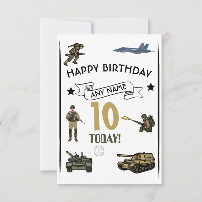 Invitation Anniversaire de Tank (Devant)