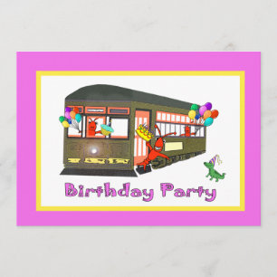 Invitation Anniversaire de tramway de la Nouvelle-Orléans