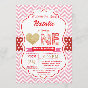 Invitation Anniversaire de Valentine notre petit amoureux