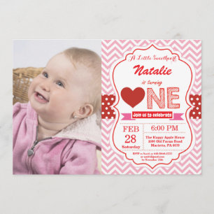 Invitation Anniversaire de Valentine notre petit amoureux