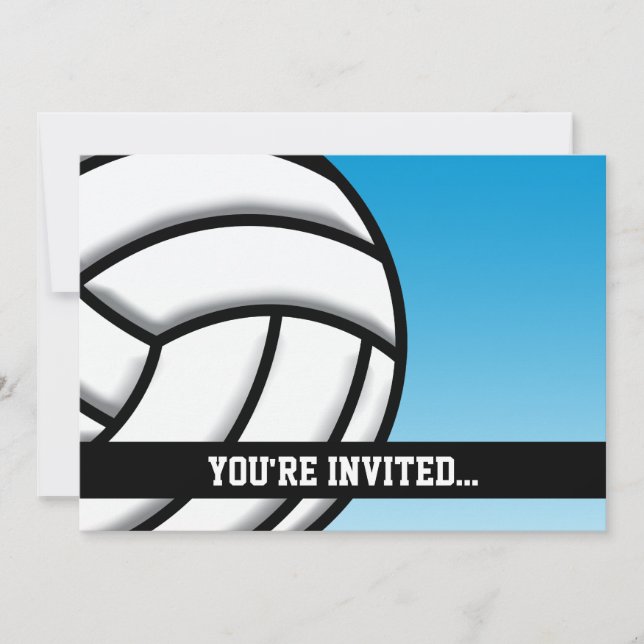 Invitation Anniversaire de Volleyball (Devant)