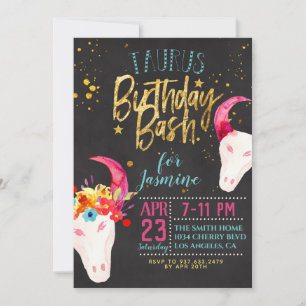 Invitation Anniversaire de Zodiac Taurus