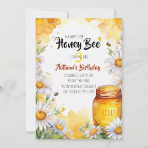 Invitation Anniversaire des abeilles de miel
