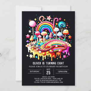Invitation Anniversaire des bonbons numériques