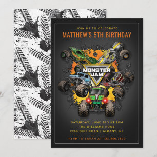 Invitation Anniversaire des camions Monster Jam