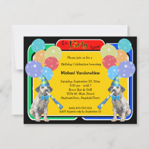 Invitation Anniversaire des chiots de Dalmatie