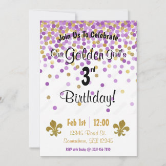 Invitation Anniversaire des Golden Girls