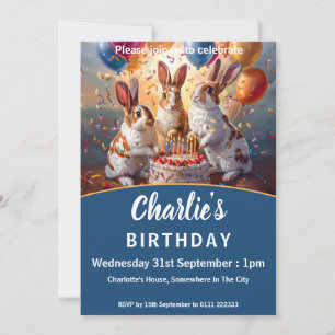 Invitation Anniversaire des lapins